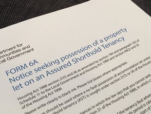 a section 21 notice to